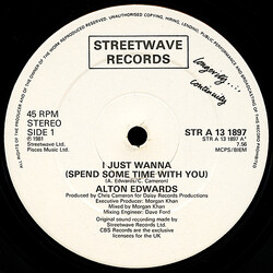Alton Edwards I Just Wanna (Spend Some Time With You) VINYL 12" USED