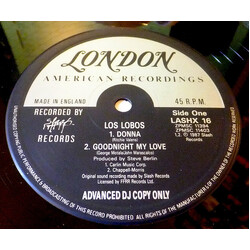 Los Lobos Donna USED VINYL 12INCH PROMO