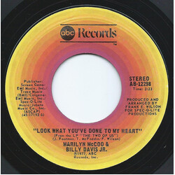 Marilyn McCoo & Billy Davis Jr. Look What You've Done To My Heart USED VINYL 7INCH 45 RPM STEREO