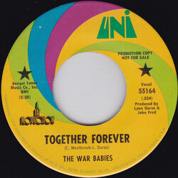 The War Babies Together Forever / War Baby USED VINYL 7INCH 45 RPM SINGLE PROMO