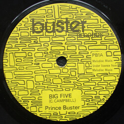 Prince Buster Big Five USED VINYL 7INCH 45 RPM SINGLE REISSUE
