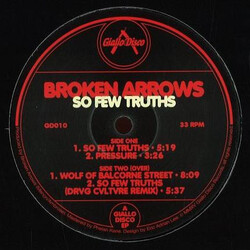 Broken Arrows So Few Truths USED VINYL 12INCH EP LIMITED EDITION