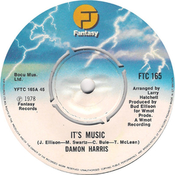 Damon Harris It's Music Vinyl 7" USED