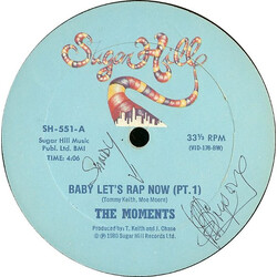 The Moments Baby Let's Rap Now USED VINYL 12INCH 33 S RPM