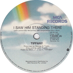 Tiffany I Saw Him Standing There USED VINYL 7INCH 45 RPM SINGLE