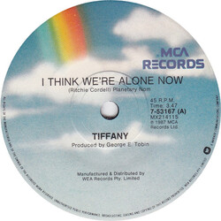 Tiffany I Think We're Alone Now USED VINYL 7INCH 45 RPM SINGLE
