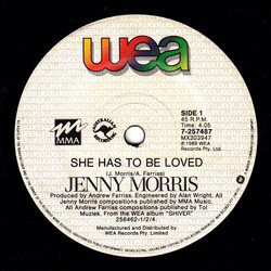 Jenny Morris She Has To Be Loved USED VINYL 7INCH SINGLE 45 RPM