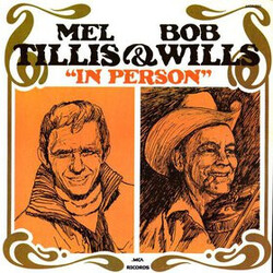 Mel Tillis / Bob Wills In Person Vinyl LP USED