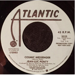 Jean-Luc Ponty Cosmic Messenger USED VINYL 7INCH SINGLE PROMO