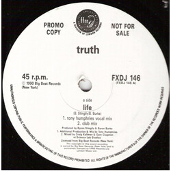 Truth (2) Life USED VINYL 12INCH PROMO