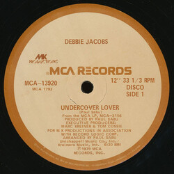 Debbie Jacobs Undercover Lover USED VINYL 12INCH 33 S RPM SINGLE