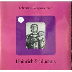Heinrich Schlusnus Lebendige Vergangenheit  Heinrich Schlusnus Vinyl LP USED