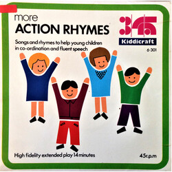 Children Aged 5-11 / Eira Davies More Action Rhymes USED VINYL 7INCH 45 RPM EP REISSUE