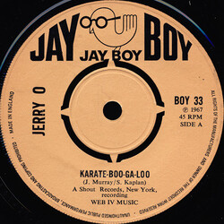 Jerry O Karate-Boo-Ga-Loo USED VINYL 7INCH 45 RPM REISSUE