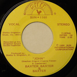 Baxter, Baxter & Baxter John USED VINYL 7INCH 45 RPM SINGLE STEREO