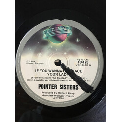 Pointer Sisters If You Wanna Get Back Your Lady / All Of You USED VINYL 7INCH 45 RPM SINGLE STEREO