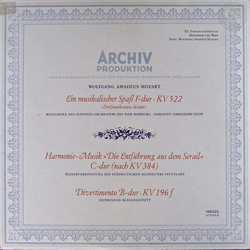 Wolfgang Amadeus Mozart Ein Musikalischer Spass, F-dur, KV 522 ("Dorfmusikanten-Sextett") · Harmonie-Musik "Die Entführung Aus Dem Serail", C-dur, Nac