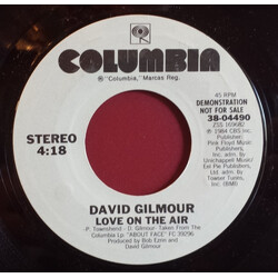 David Gilmour Love On The Air USED VINYL 7INCH 45 RPM PROMO STEREO