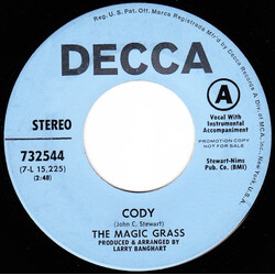 The Magic Grass Cody / Ain't It Nice USED VINYL 7INCH 45 RPM PROMO STEREO