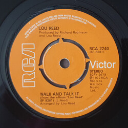 Lou Reed Walk And Talk It Vinyl 7" USED