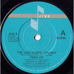 Tight Fit The Lion Sleeps Tonight Vinyl 7" USED