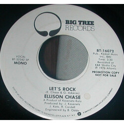 Ellison Chase Let's Rock USED VINYL 7INCH 45 RPM PROMO STEREO MONO