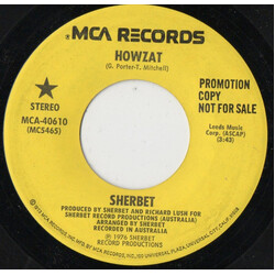 Sherbet Howzat USED VINYL 7INCH 45 RPM SINGLE PROMO