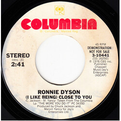 Ronnie Dyson (I Like Being) Close To You USED VINYL 7INCH 45 RPM SINGLE PROMO STEREO MONO