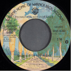 The Sanford-Townsend Band Shake It To The Right USED VINYL 7INCH 45 RPM PROMO STEREO MONO