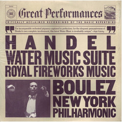 Georg Friedrich Händel / Pierre Boulez / The New York Philharmonic Orchestra Handel  Water Music Suite Royal Fireworks Music Vinyl LP USED