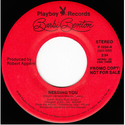 Barbi Benton Needing You USED VINYL 7INCH 45 RPM SINGLE PROMO STEREO MONO