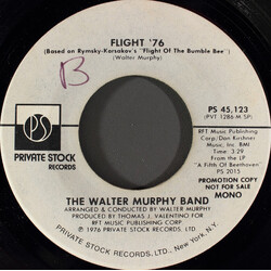 Walter Murphy & The Big Apple Band Flight '76 (Based On Rimsky-Korsakov's "Flight Of The Bumble Bee") USED VINYL 7INCH 45 RPM PROMO STEREO MONO