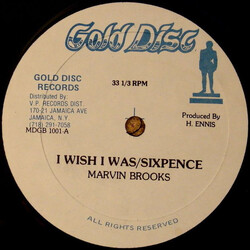 Marvin Brooks I Wish I Was/Sixpence Vinyl 12" USED