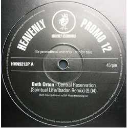 Beth Orton Central Reservation USED VINYL 12INCH 45 RPM PROMO