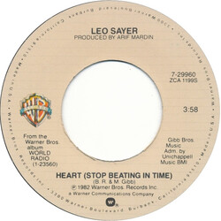Leo Sayer Heart (Stop Beating In Time) USED VINYL 7INCH 45 RPM SINGLE