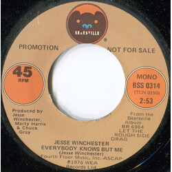 Jesse Winchester Everybody Knows But Me USED VINYL 7INCH 45 RPM PROMO STEREO MONO