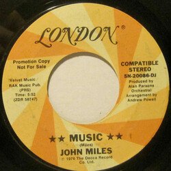 John Miles Music / When You Lose Someone So Young USED VINYL 7INCH 45 RPM SINGLE PROMO