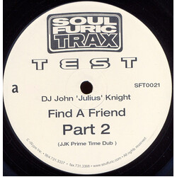 John "Julius" Knight Find A Friend (Part 2) VINYL 12" USED