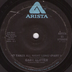 Gary Glitter It Takes All Night Long USED VINYL 7INCH 45 RPM SINGLE