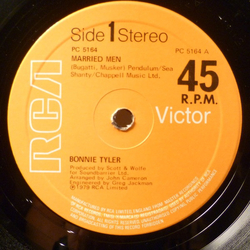 Bonnie Tyler Married Men Vinyl 12" USED