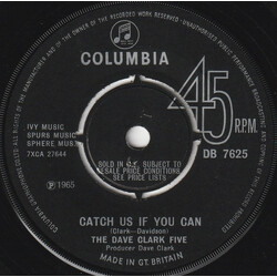 The Dave Clark Five Catch Us If You Can USED VINYL 7INCH 45 RPM SINGLE