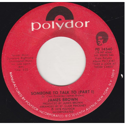 James Brown Someone To Talk To (Part I & II) Vinyl 7" USED