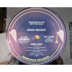 Russ Mason Prep Rap USED VINYL 12INCH 33 S RPM PROMO