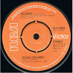 Harry Nilsson Kojak Columbo USED VINYL 7INCH 45 RPM