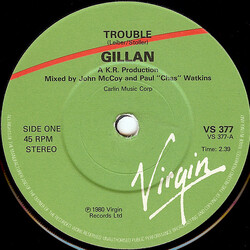 Gillan Trouble USED VINYL 7INCH 45 RPM SINGLE STEREO