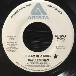 David Forman Dream Of A Child USED VINYL 7INCH 45 RPM SINGLE PROMO