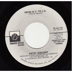 Patsy Gallant From N. Y. To L.A. USED VINYL 7INCH 45 RPM SINGLE PROMO STEREO MONO