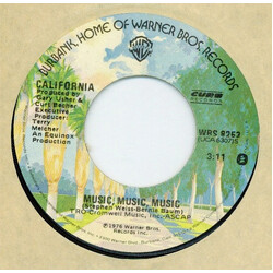 California (3) Music, Music, Music USED VINYL 7INCH 45 RPM SINGLE