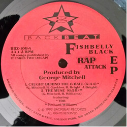 Fishbelly Black Rap Attack EP USED VINYL 12INCH 33 S RPM EP