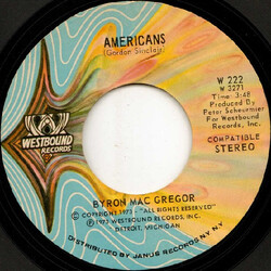 Byron MacGregor / The Westbound Strings Americans / America The Beautiful Vinyl 7" USED